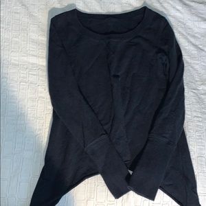 Navy blue Lululemon pullover top
